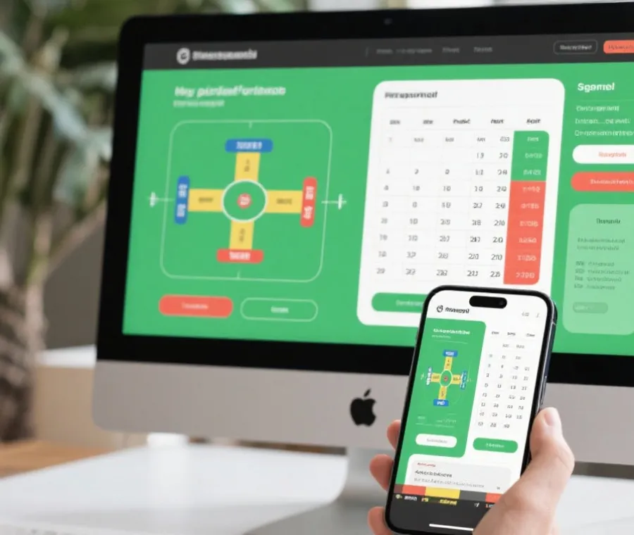 世界盃比賽時間與對陣名單查閱示意圖